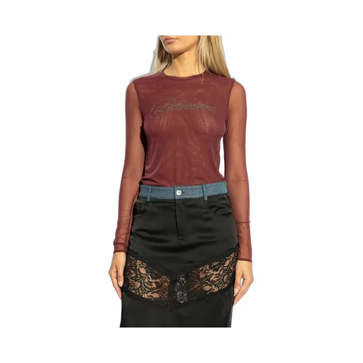 Embellished Embroidery Tulle T-Shirt