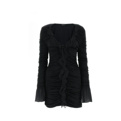 Ruffle Detailed Ruched Dress