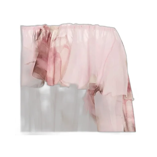 Floral Print Off-Shoulder Ruffled Top