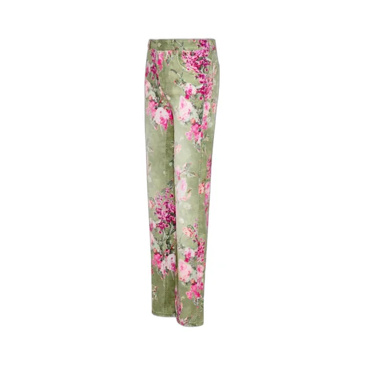 Floral Printed Wide Leg Trousers