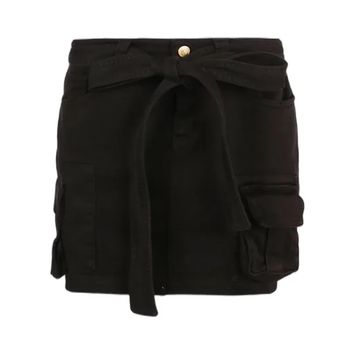 Belted Mini Skirt