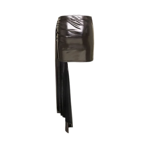 Draped Gather-Detailed Mini Skirt