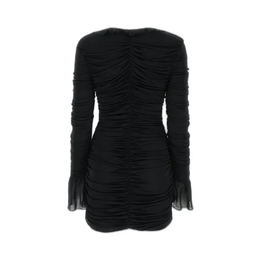Ruffle Detailed Ruched Dress