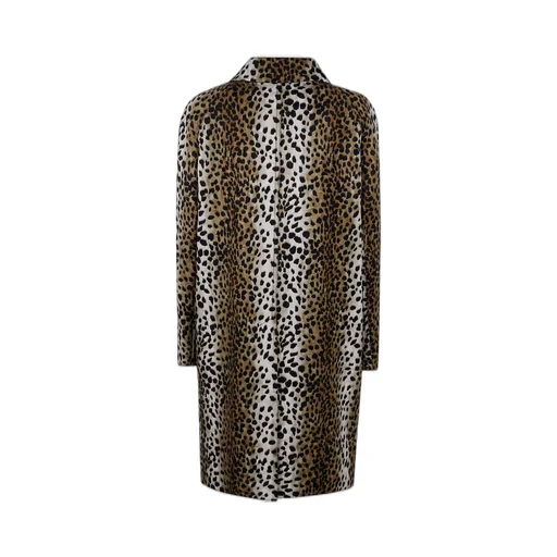Patterned Button-Up Coat