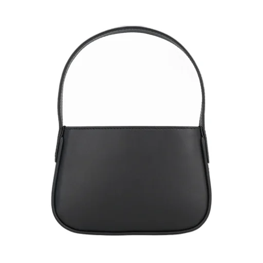Logo Embellished Top Handle Bag