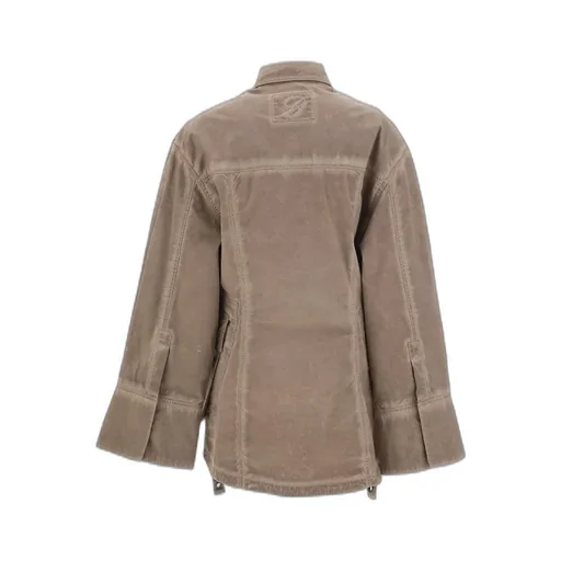 Eyelet-Detailed Denim Jacket