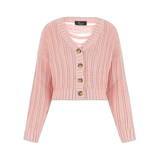 V-Neck Buttoned Knitted Cardigan