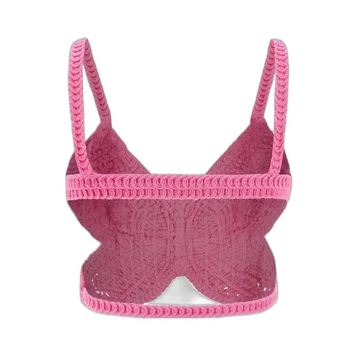 Butterfly Cut-Out Detailed Cropped Top