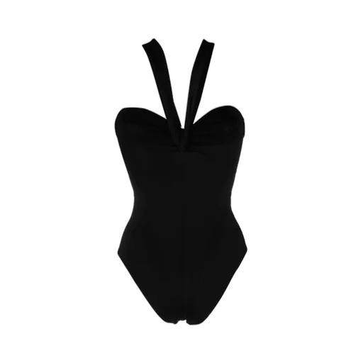 Halterneck Asymmetric Swimsuit