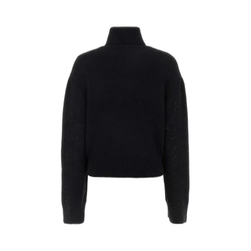 Embellished Roll-Neck Knitted Jumper