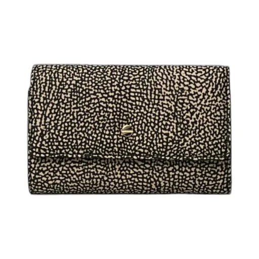 Press Stud Fastened Medium Wallet