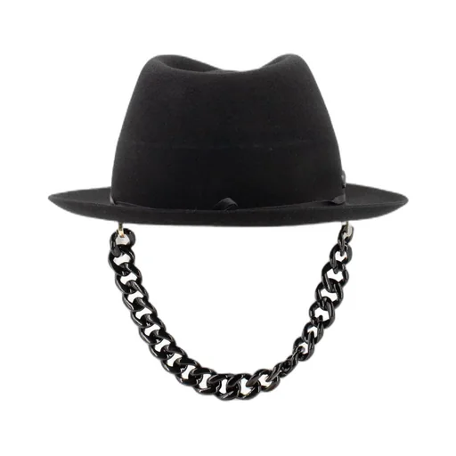 Chain Detailed Embellished Hat