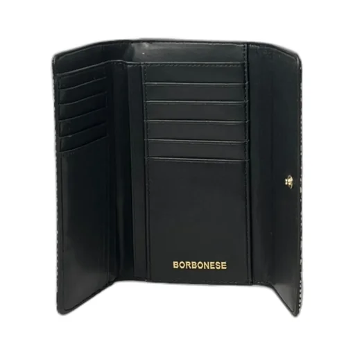 Press Stud Fastened Medium Wallet