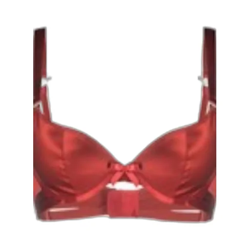 Satin Bow Balconette Bra