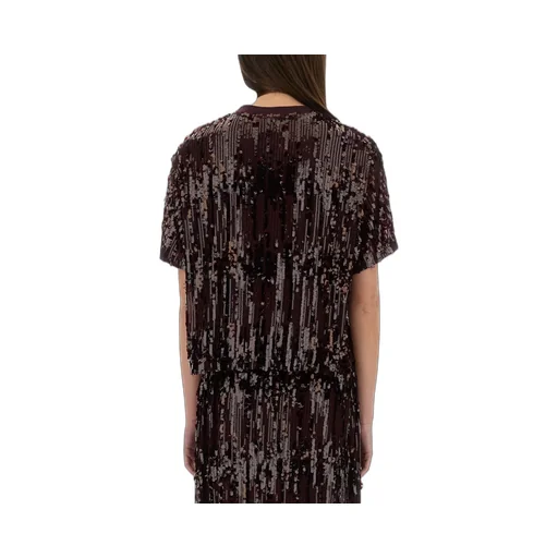 Sequin Short Sleeve Top