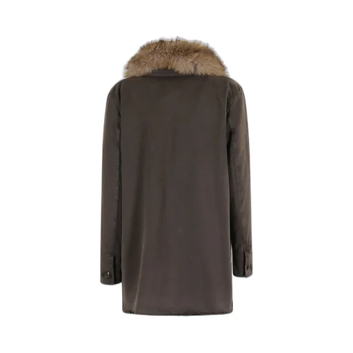 Fur-Trimmed Wool Jacket