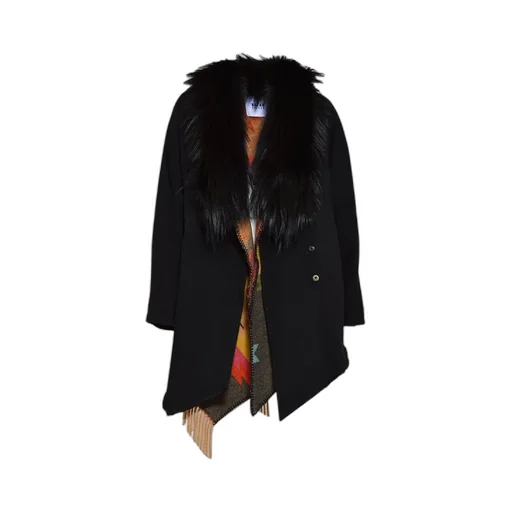 Fur Collared Button-Up Parka