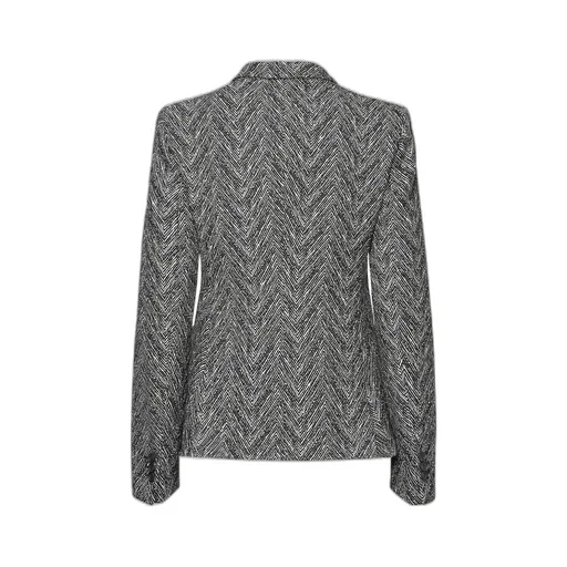 Herringbone Tweed Regular-Fit Blazer