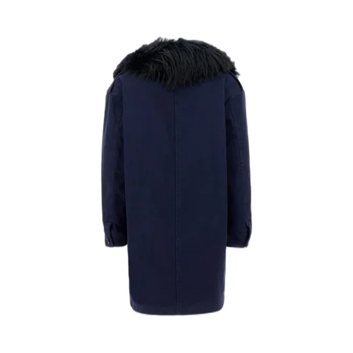 Fur Trimmed Button-Up Parka