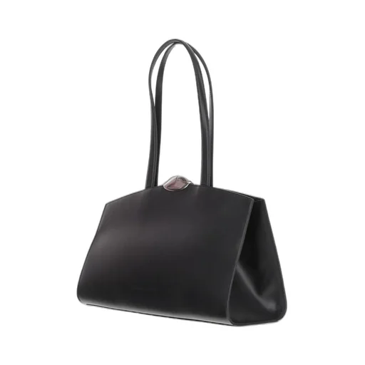 Serena Logo Debossed Shoulder Bag