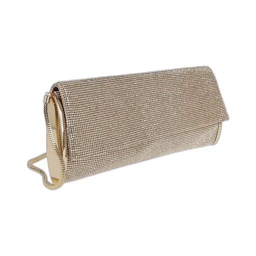 Kate Chain-Link Clutch Bag