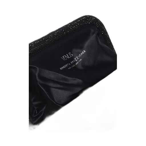Embellished Ruched Clutch Bag
