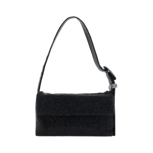 Embellished Buckle-Detailed Shoulder Bag