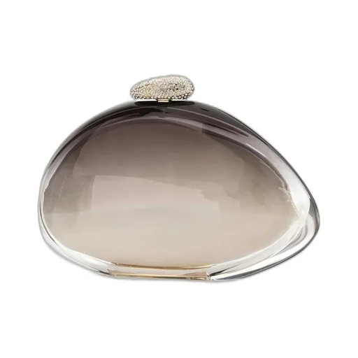 Embellished Clasp Fastened Clutch