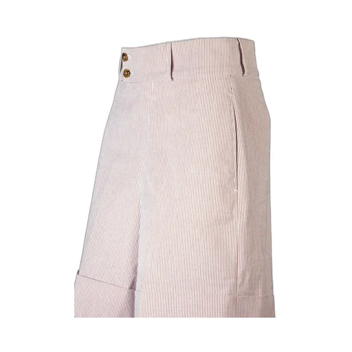 High-Waist Striped Shorts