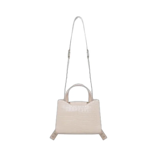Crocodile-Effect Shoulder Bag