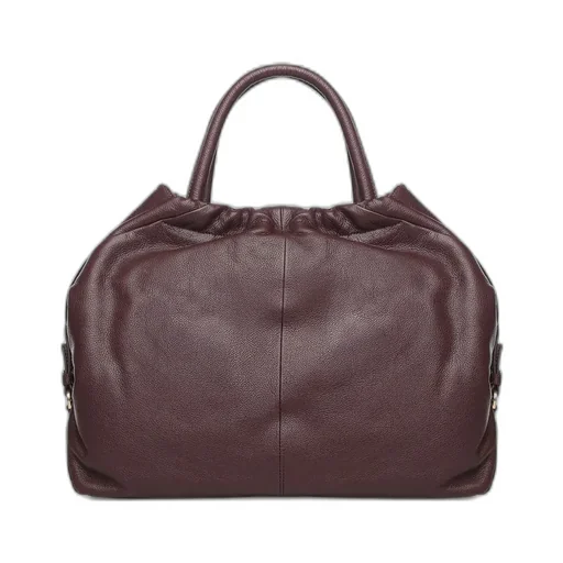 Drawstring Zip Shoulder Bag