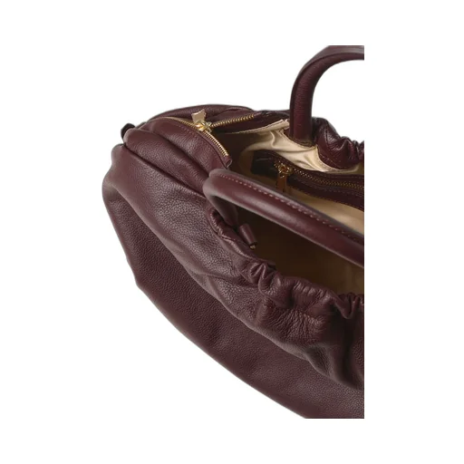 Drawstring Zip Shoulder Bag