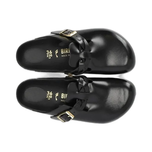Boston Braided Buckled Clogs