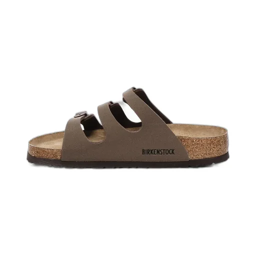Trible-Strap Slip-On Sandals