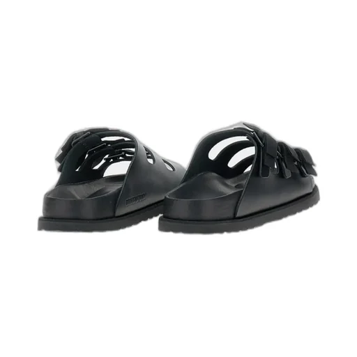 Triple-Strap Slip-On Sandals