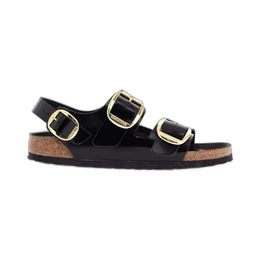 Milano Big Buckle Slip-On Sandals