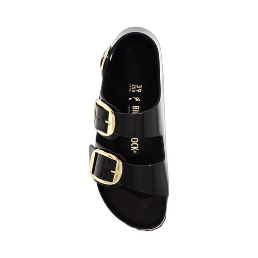 Milano Big Buckle Slip-On Sandals