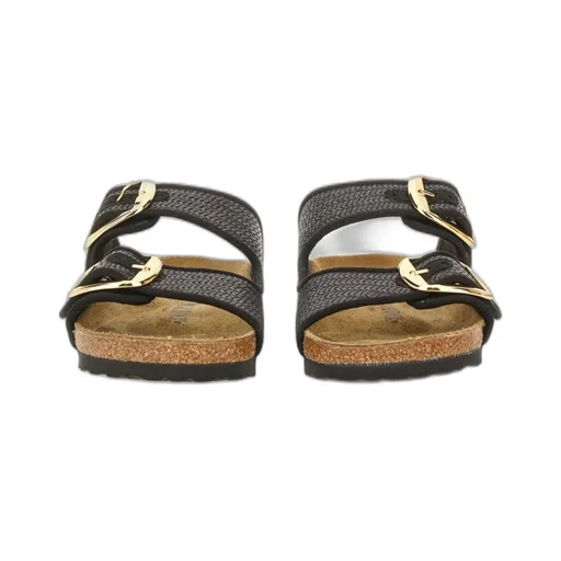 Double-Buckle Slip On Sandals
