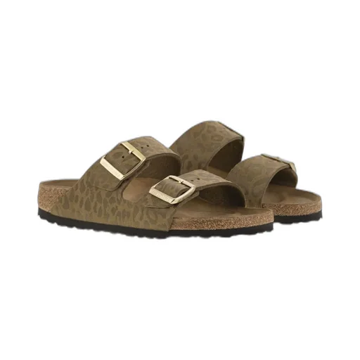 Arizona Leopard-Print Slip On Sandals