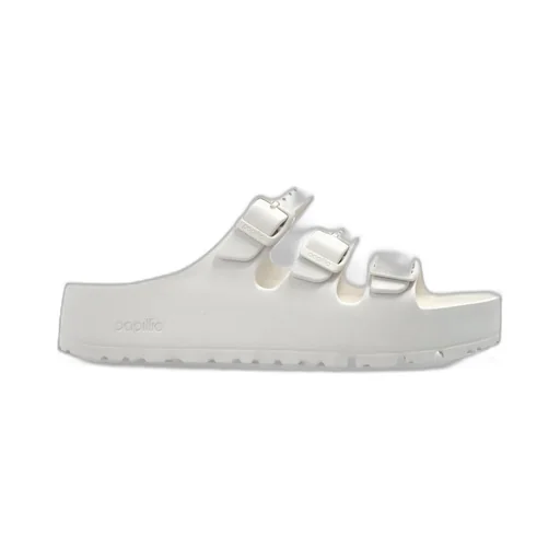 Trible-Buckle Slip-On Sandals