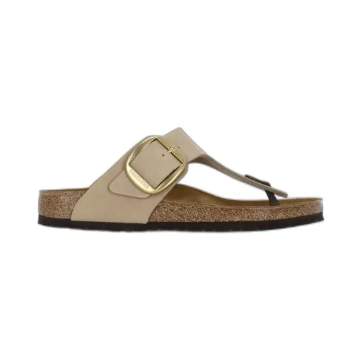 Gizeh Big Buckle Slip-On Sandals