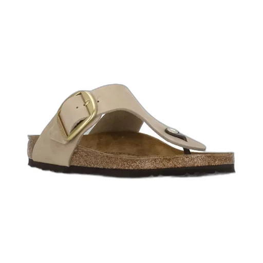 Gizeh Big Buckle Slip-On Sandals