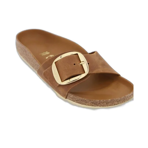 Madrid Big Buckle Slip-On Sandals