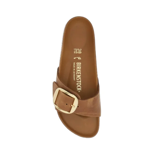 Madrid Big Buckle Slip-On Sandals