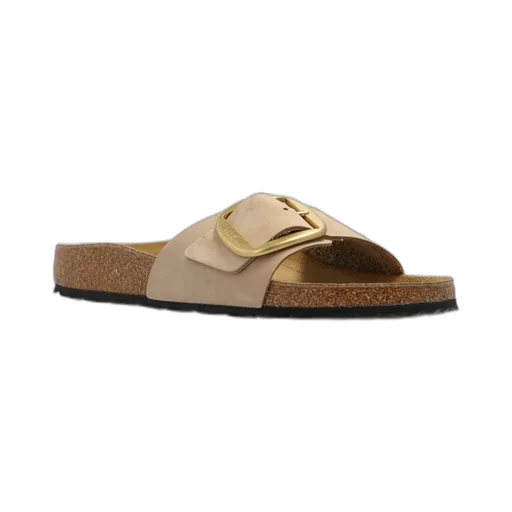 Madrid Big Buckle Slip-On Sandals