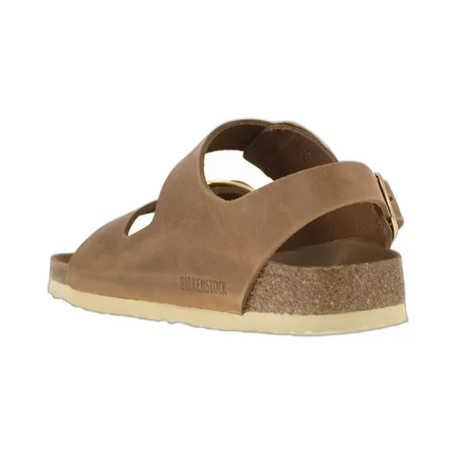 Milano Buckled Round-Toe Slingback Sandals