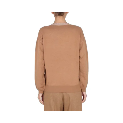 Logo Embroidered Knitted Jumper