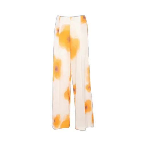Floral-Printed Trousers