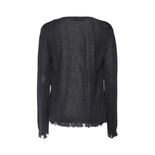 V-Neck Fringed Jumper