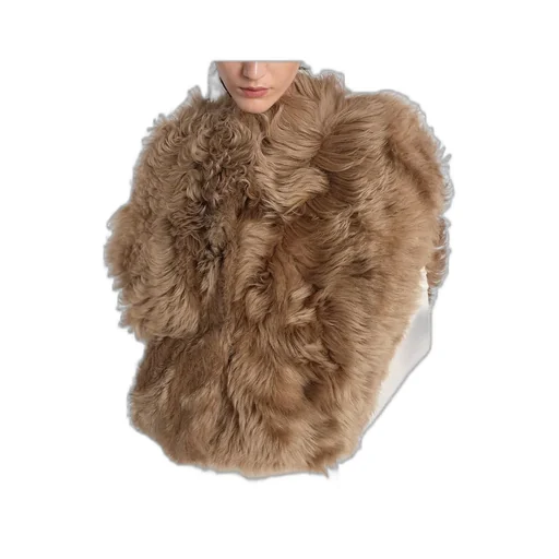 Sleeveless Buttoned Fur Jacket